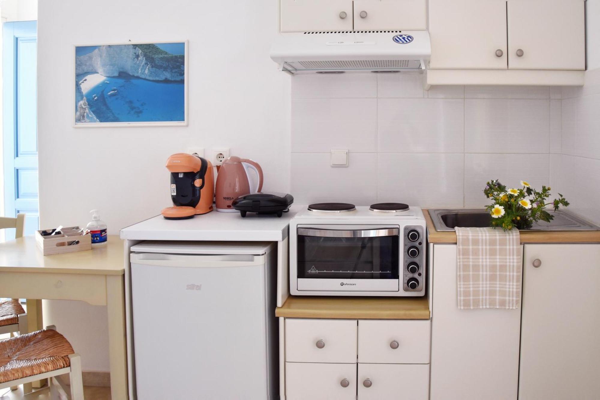Captain Apartments Paros ナウサ 部屋 写真