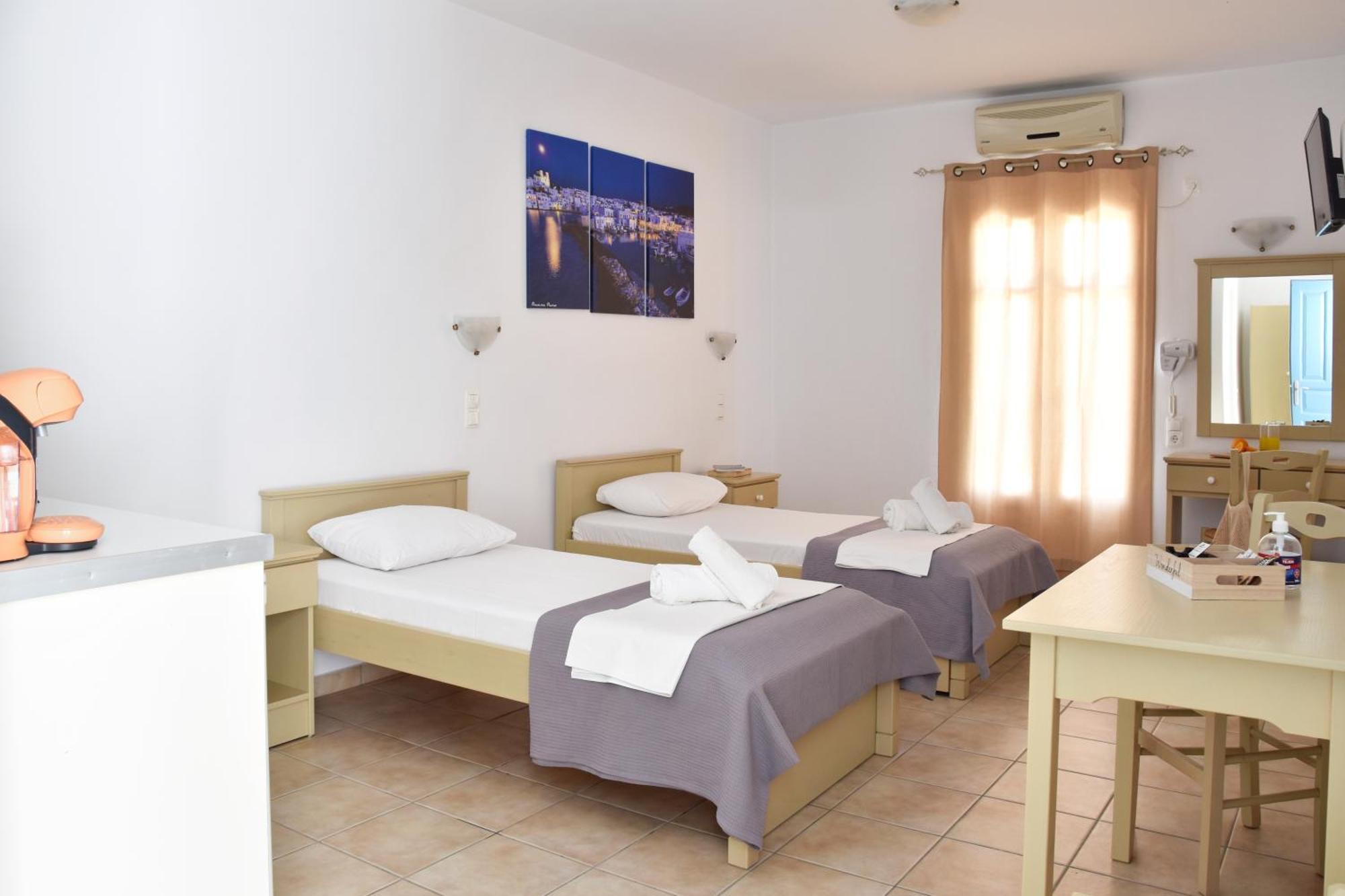 Captain Apartments Paros ナウサ 部屋 写真